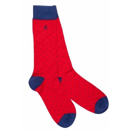 Swole Panda - Spotted Red Socks 7-11