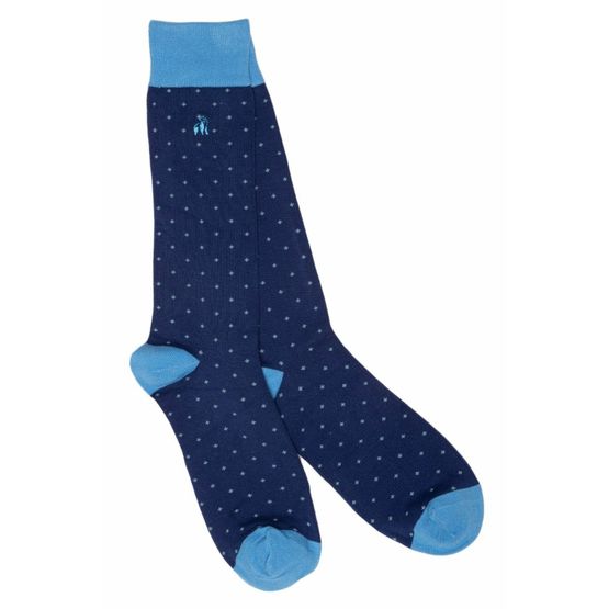 Swole Panda - Spotted Sky Blue Socks 7-11