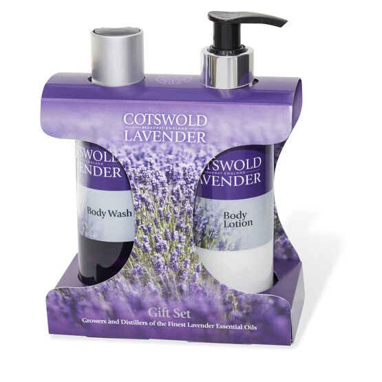 Cotswold Lavender Body Wash & Body Lotion Gift Set