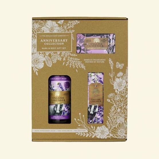 English Soap Company - Anniversary English Lavender Hand and Body Gift Box