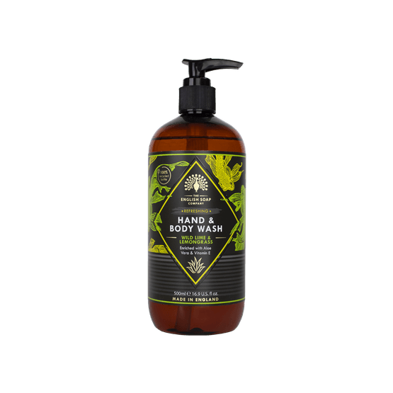 English Soap Company - Radiant Wild Lime and Lemongrass Hand and Body Body Wash 500ml