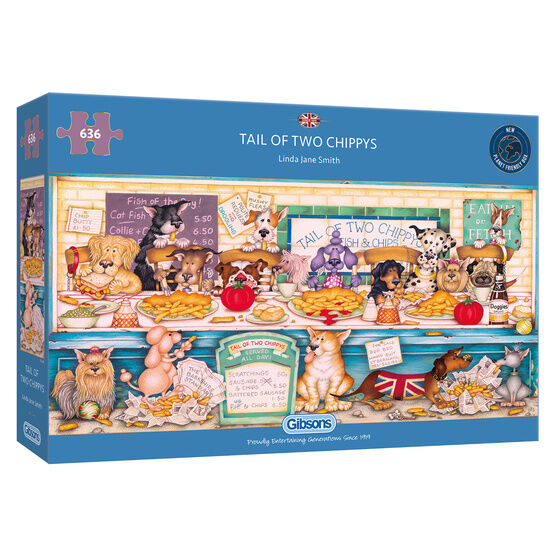 Gibsons - Tail of Two Chippys 636 Piece Jigsaw