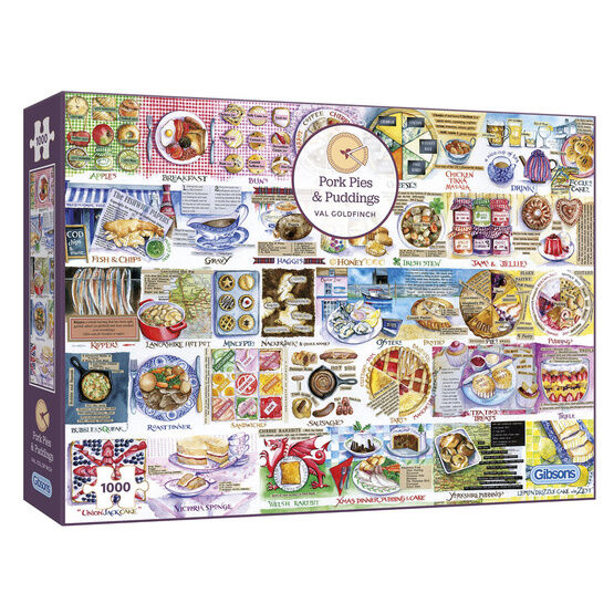 Gibsons - Val Goldfinch Pork Pies & Puddings 1000 Piece Jigsaw