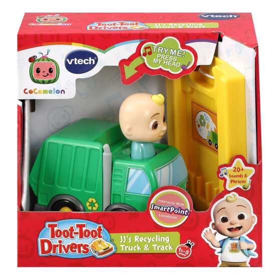VTech - Cocomelon Toot-Toot Drivers JJ's Recycling Truck & Track