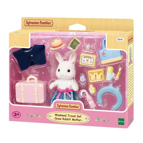 Sylvanian Families - Weekend Travel Set Snow Rabbit Mother