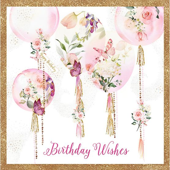 Foil Floral Balloons