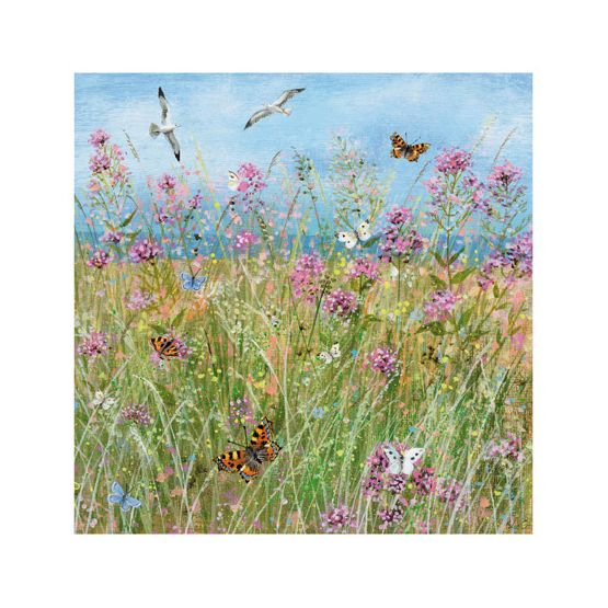 Wildflowers On A Sea Wall