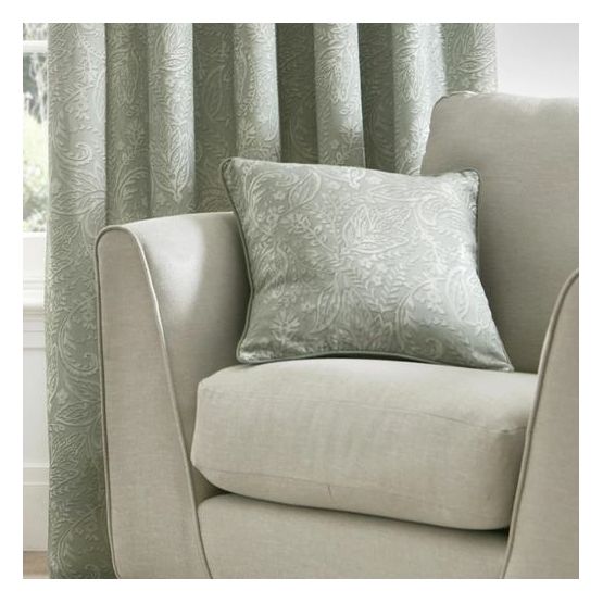 Dreams &amp; Drapes Curtains - Aveline - 100% Cotton Filled Cushion - 43 x 43cm in Green