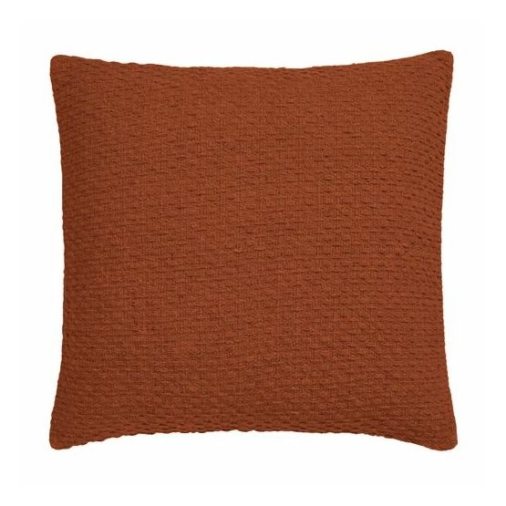 Drift Home - Hayden - 100% Recycled Cotton Filled Cushion - 43 x 43cm in Terracotta