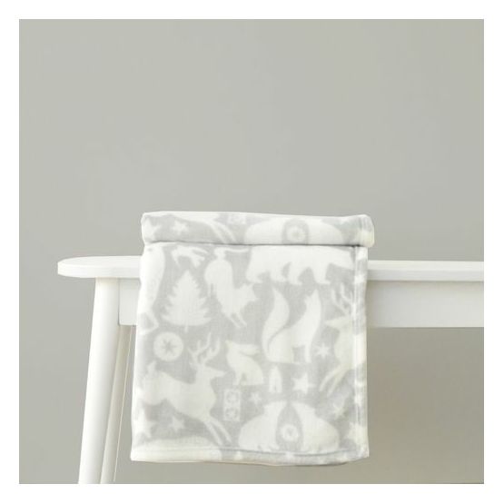 Fusion Snug - Scandi Animals - Fleece Throw - 120 x 150cm