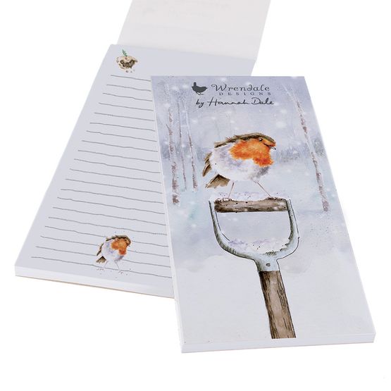 Wrendale Designs - A Little Red Robin Magnetic Shopping Pad