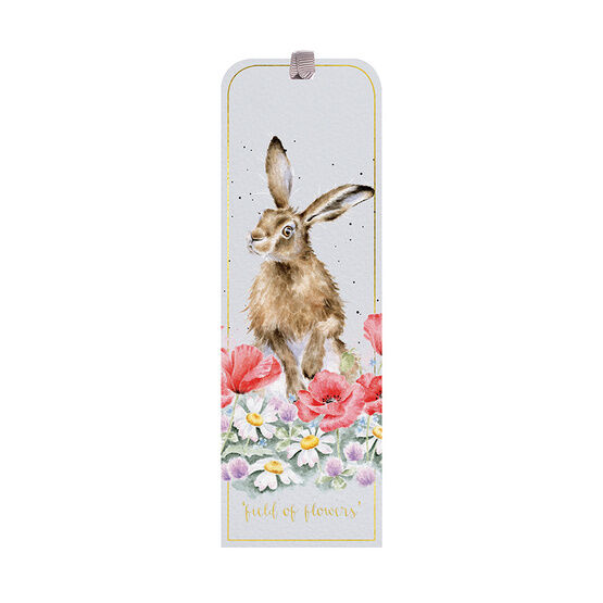 Wrendale Designs - Field of Flowers Hare Bookmark