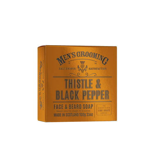The Scottish Fine Soaps Company Thistle & Black Pepper Face & Beard Soap 100g