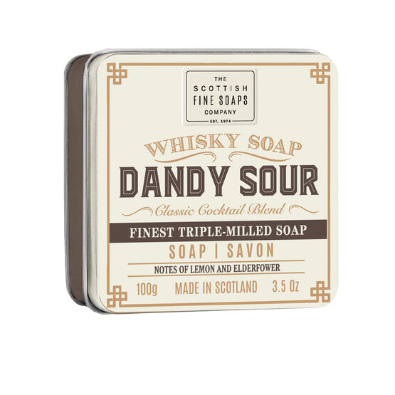 The Scottish Fine Soaps Company - Whisky Cocktail Soap in a Tin - Dandy Sour 100g