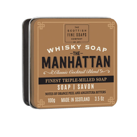 The Scottish Fine Soaps Company - Whisky Cocktail Soap in a Tin The Manhattan