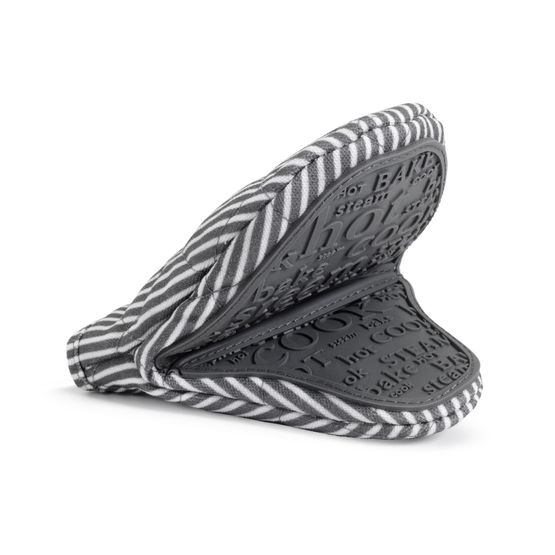 Zeal - Hot Grab Mini Oven Mitt Grey Stripe