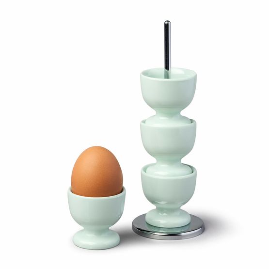 Zeal - Melamine Stacking Egg Cups on Stand Sage Green