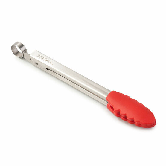 Zeal - Mini Tongs (20cm) Silicone - Red