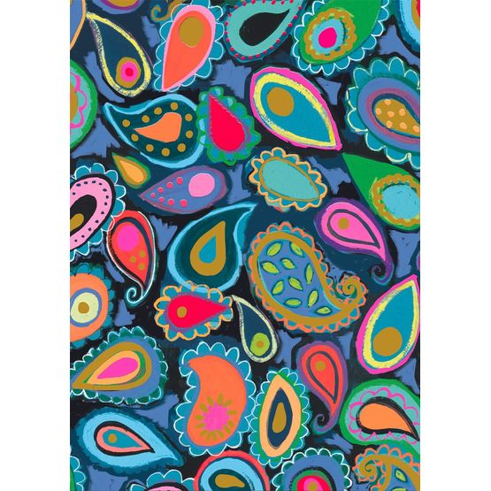 Glick - Wrap Paisley Blue