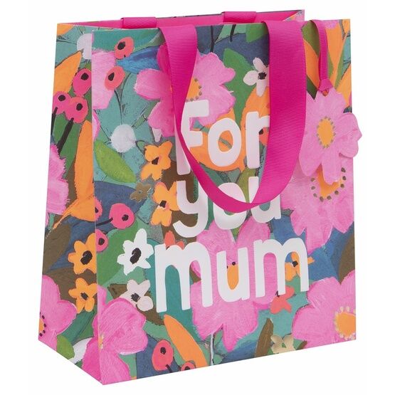 Glick - Medium Gift Bag - Floral For You Mum