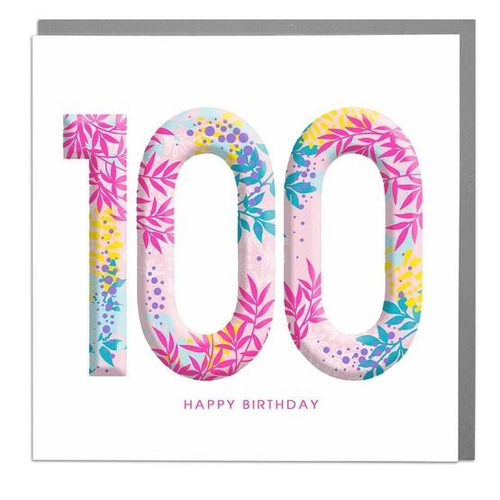 100 Happy Birthday Neon