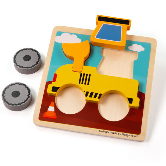 Bigjigs - Chunky Lift Out Digger Puzzle