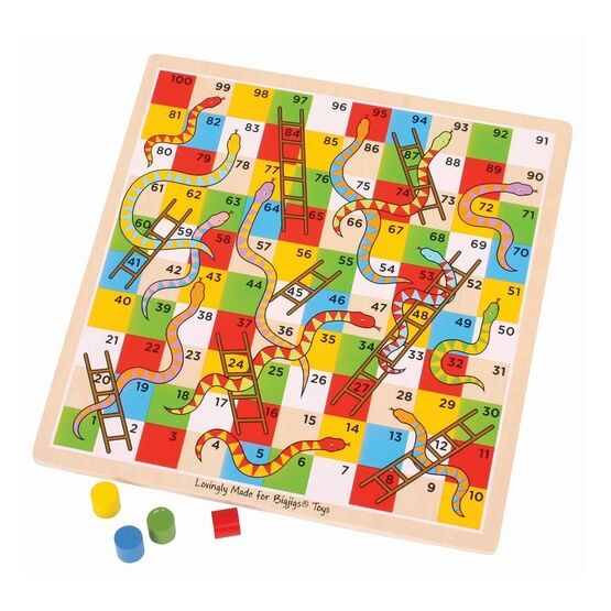 Bigjigs - Traditional Snakes and Ladders -