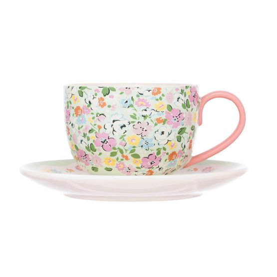 Cath Kidston - Feels Like Home Teacup &amp; Saucer