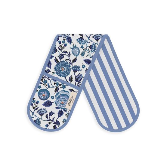 Cath Kidston - Strawberry Garden Blue Double Oven Glove