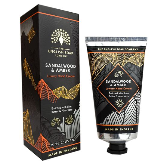 English Soap Company - Radient Sandalwood &amp; Amber Hand Cream 75ml