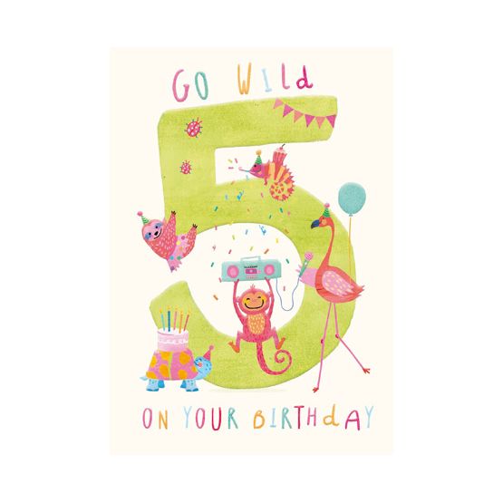 Animals Partying Around Number 5