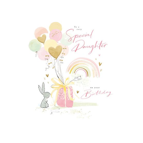 Daughter Bunny With Balloons