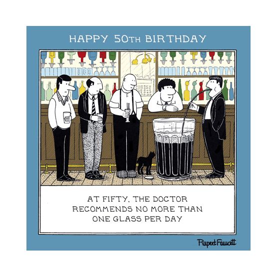 Five Men At the Bar And A Large Glass