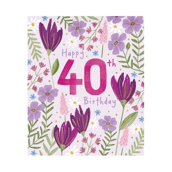 Floral 40th Birthday