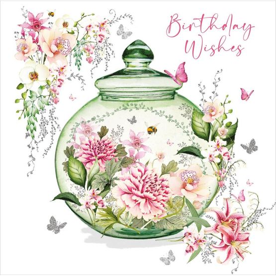 Birthday Wishes Glass Jar