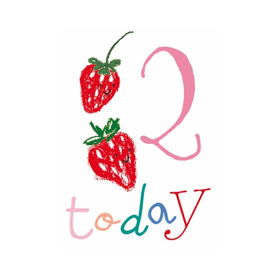 Strawberries Around the Number Two