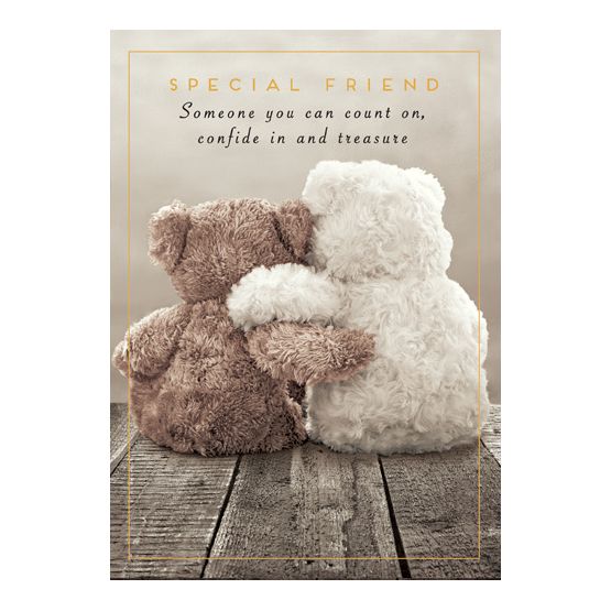 Special Friend Teddy Bears Hugging