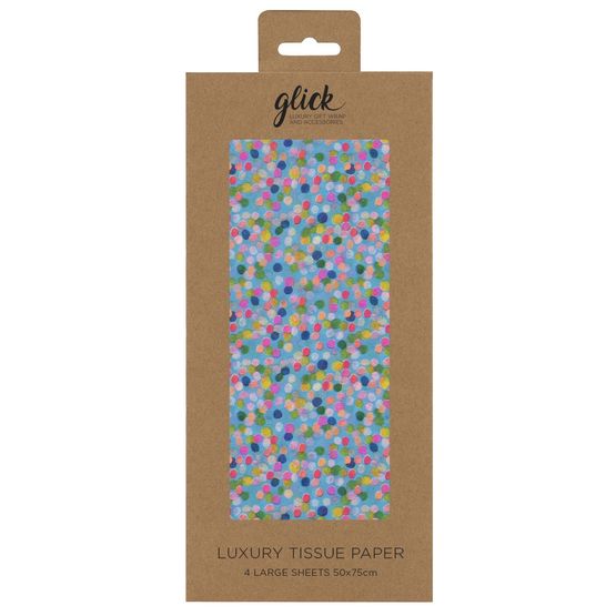 Glick - Tissue Spotty Blue