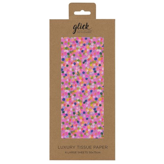Glick - Tissue Spotty Pink
