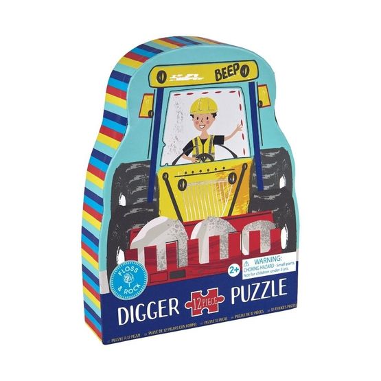 Floss &amp; Rock - Construction 12 Piece Puzzle