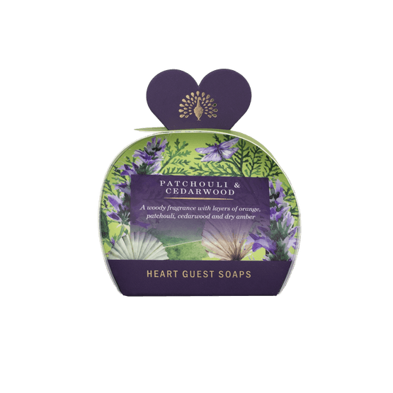 English Soap Company - Signature Guest Soap Patchouli &amp; Cedarwood 3 x 20g