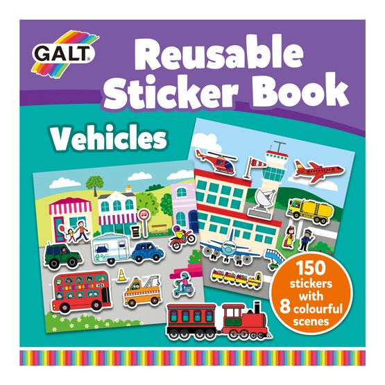 GALT - Reusable Sticker Book Vehicles