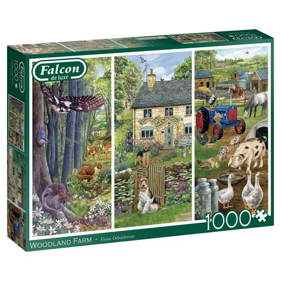 Jumbo - Falcon de Luxe Woodland Farm 1000 Piece Puzzle