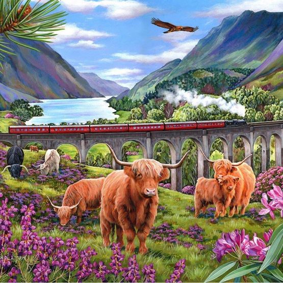 House of Puzzles - Glenfinnan Ladies BIG500 Piece Jigsaw Puzzle