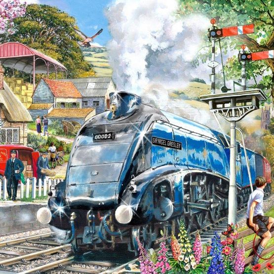 House of Puzzles - Knight Train BIG500 Piece Jigsaw Puzzle