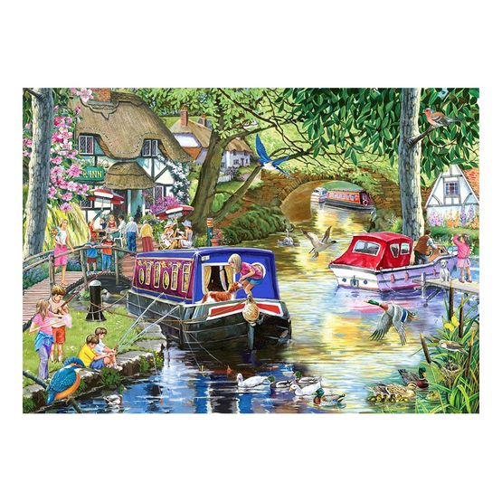 House of Puzzles - Summer on the River 1000 Piece Jigsaw Puzzle