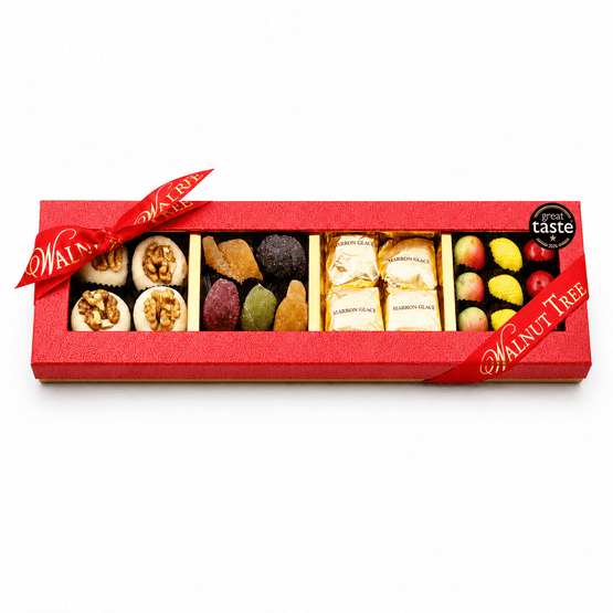 Walnut Tree - Long Box of Marzipan Pate De Fruit
