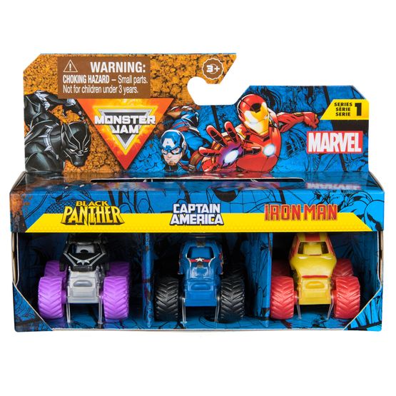 Monster Jam - Mini Marvel Bundle 3 Pack