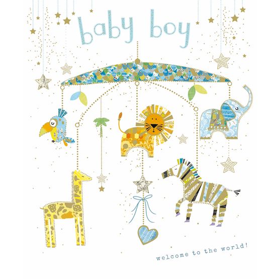 Mobile With Baby Boy Imagery