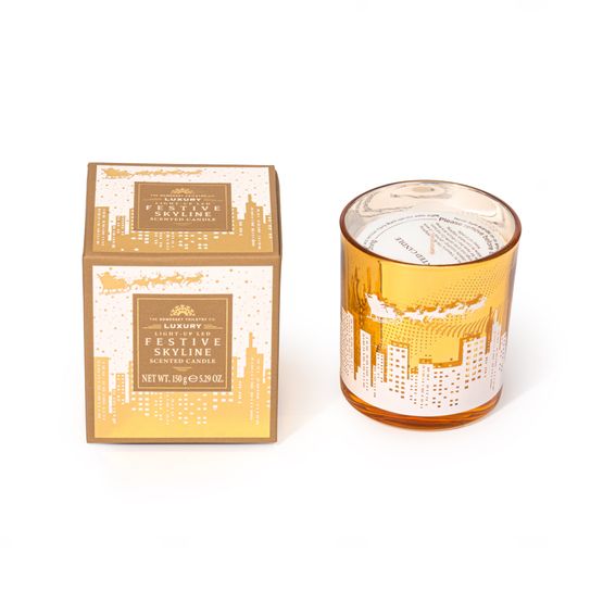 The Somerset Toiletry Co. - Festive Skyline LED Light-Up Candle